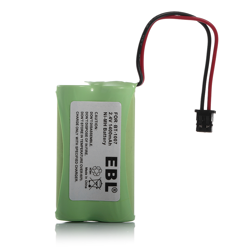 2 pcs 2.4v 1400mAh Home Cordless Phone Battery For Uniden BT1007